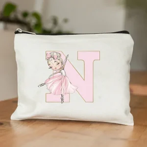 Trousse de toilette pochette tissu personnalisée fillette