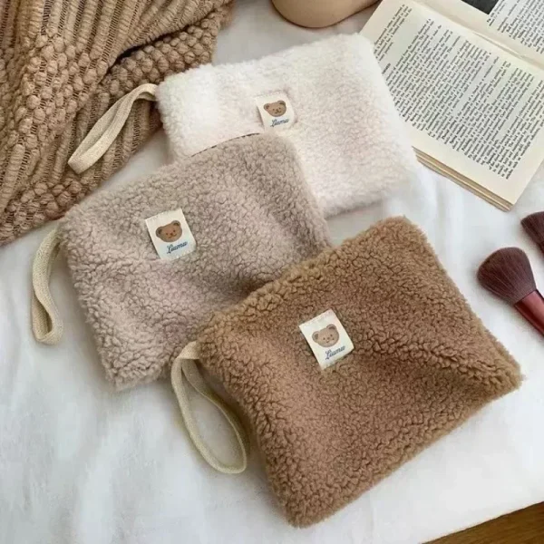 trousse mignonne peluche ourson