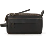 élégant trousse cuir homme