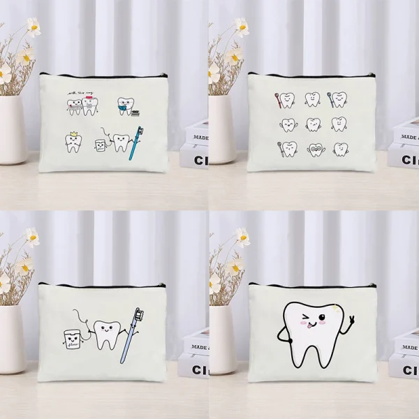 Trousse personnalisée motifs dents