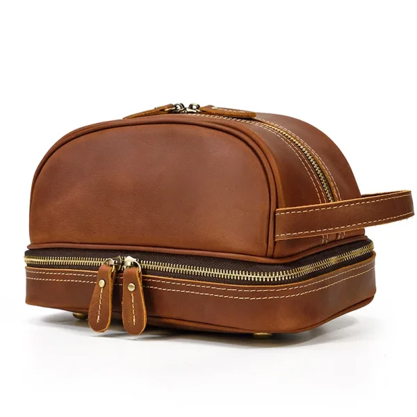 trousse en cuir homme