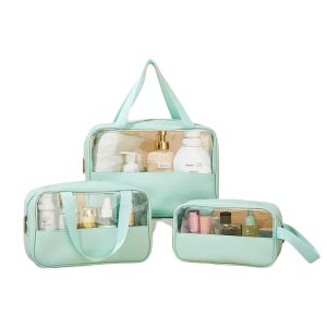 Trousse de toilette de voyage transparente