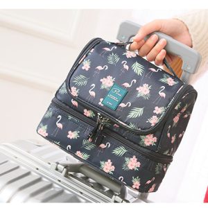 trousse de toilette enfant flamants roses